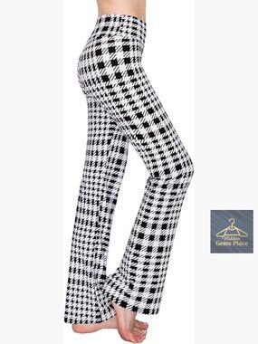 Wide Leg Palazzo Pants, Soft Polyester Spandex, Casual Lounge Yoga Pants